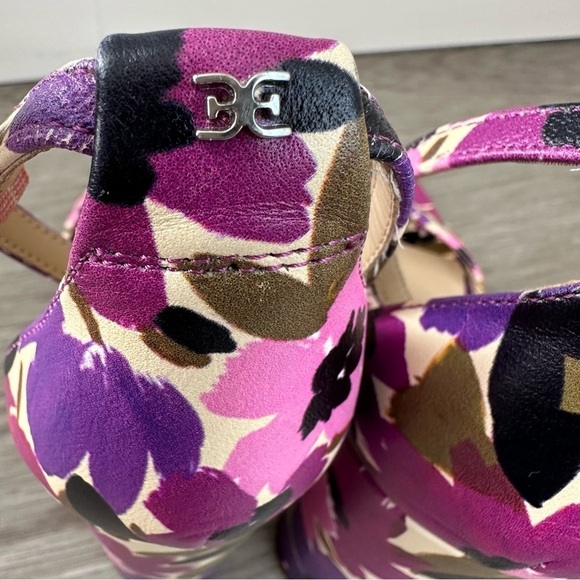 Sam Edelman yaro ankle floral strap heels - Picture 9 of 11
